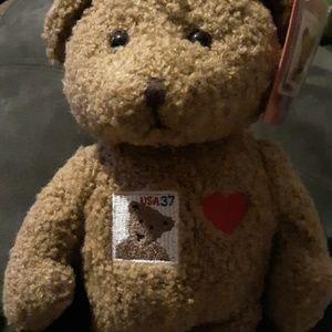 Collectible Centennial Stamp Teddy Bear